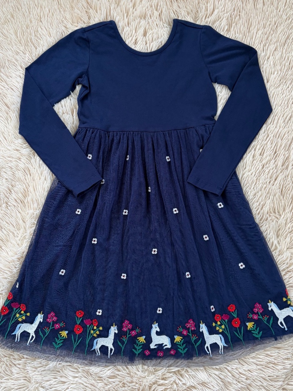 Hanna Andersson Unicorn Dress size 10 NWOT